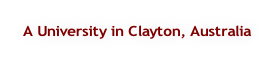 A University in Clayton, Australia